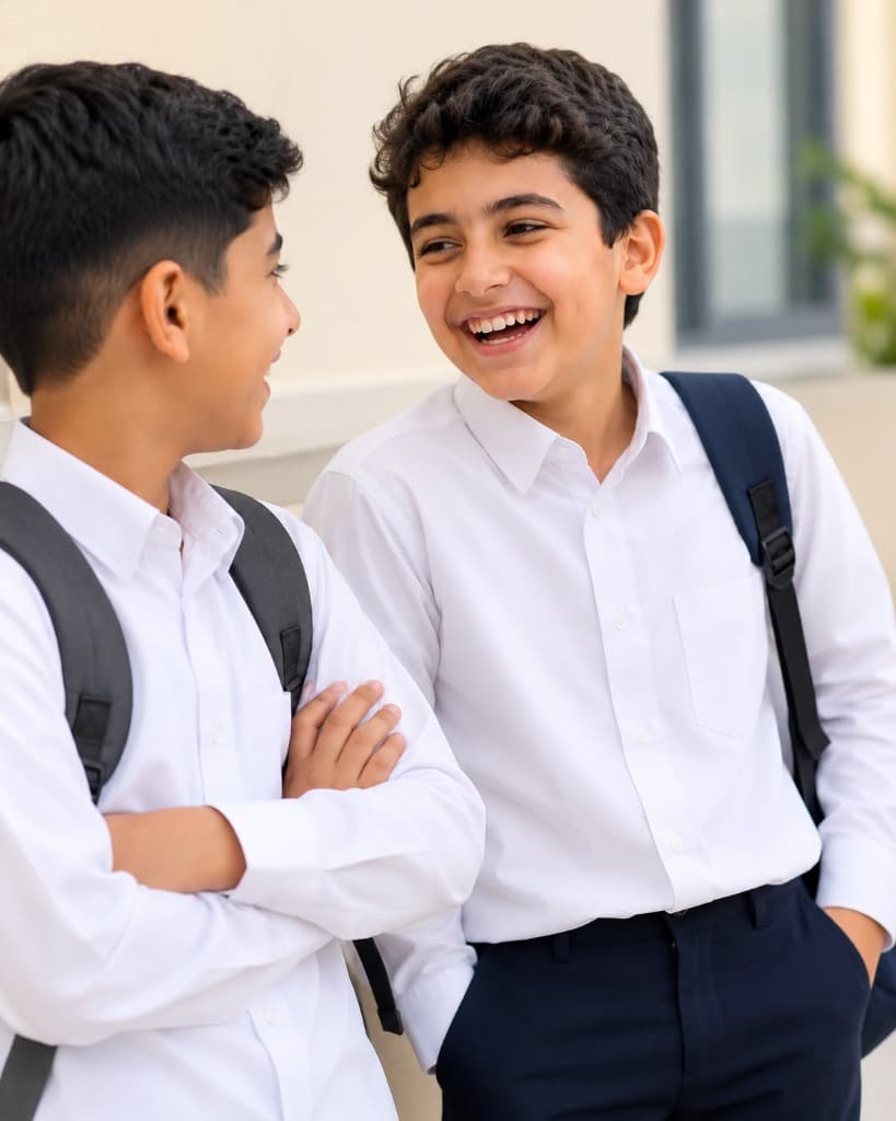 معلمة لغة عربية تشرح الدرس أمام حاسوبها